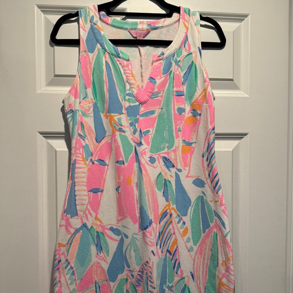 Pink and blue Lilly Pulitzer dress